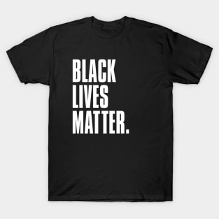 BLACK LIVES MATTER wht T-Shirt